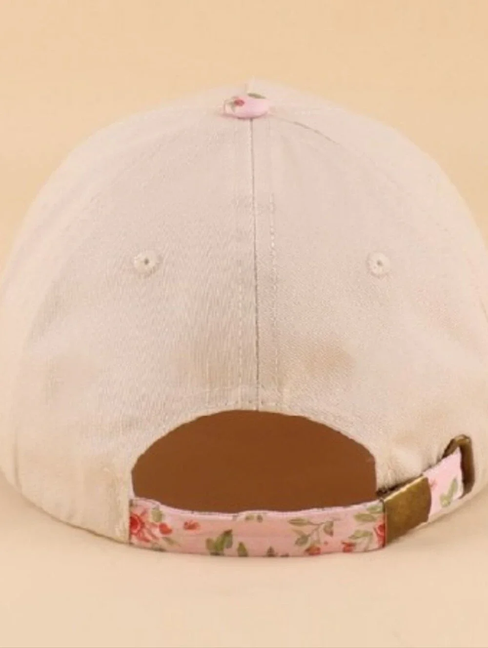 Put It On My Husband's Tab Pink Floral Baseball Cap